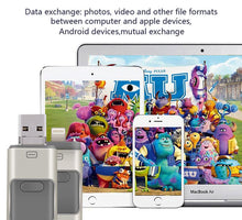 Load image into Gallery viewer, 16GB 32GB 64GB 128GB 3-in-1 high-speed USB flash drive for iPhone Android